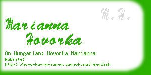 marianna hovorka business card